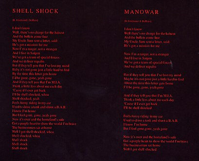 Manowar Shell Shock Lyrics